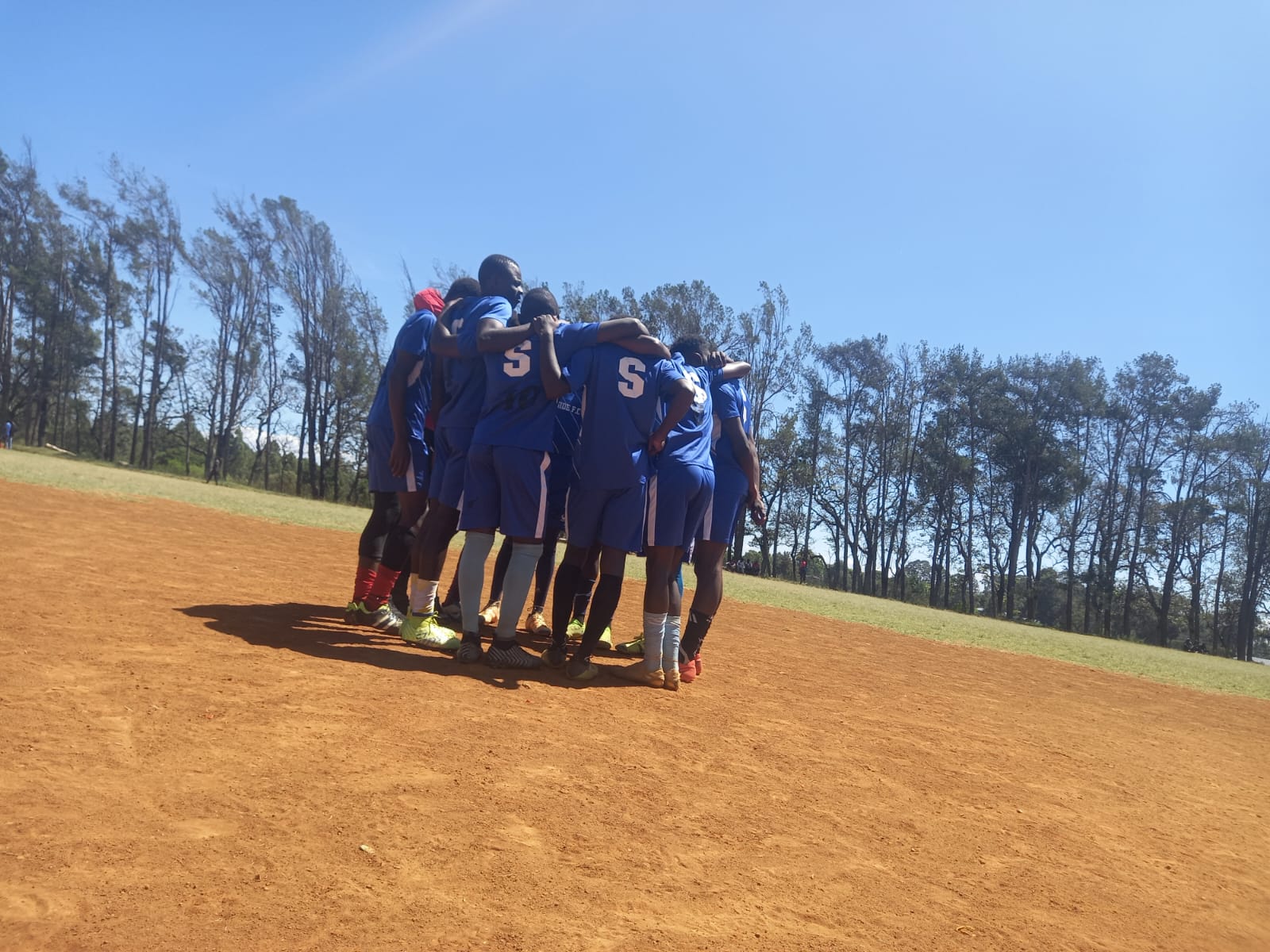 Team huddle